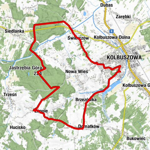 Kolbuszowa - Calabri - Jastrzębia Góra - Kaplica Matki Bożej Nieustającej Pomocy