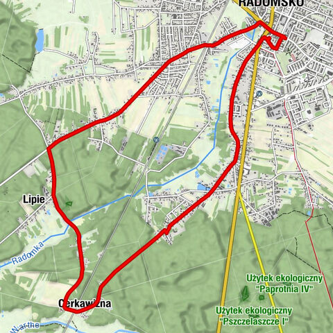 Osiedle Tysiąclecia-Centrum - Osiedle Dwunastka - Kościół pw. Świętej Marii Magdaleny - Radomsko