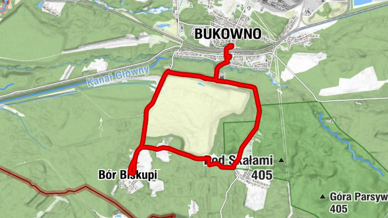 Bukowno - Centrum Południe - Dołek - Kościół pw. Najświętszej Maryi Panny Wspomożycielki Wiernych w Bukownie - Borze Biskupim