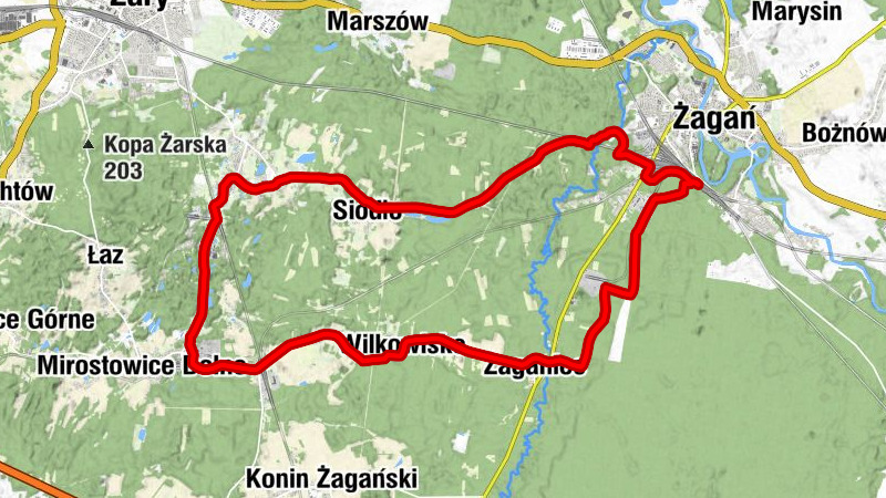 Żagań - Żaganiec - Kościół pw. Świętego Stanisława Kostki