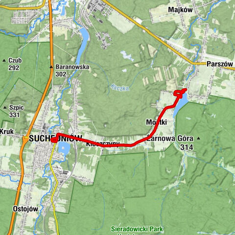 Mostki - Rogatka - Suchedniów