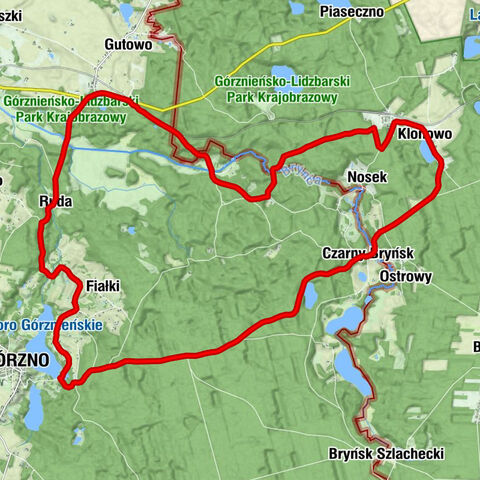 Wapionka - Czarny Bryńsk - Węgornia - Klonowo