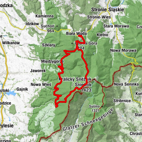 Biała Woda - Skały Nowowiejskie - Żmijowiec - Wysoczka