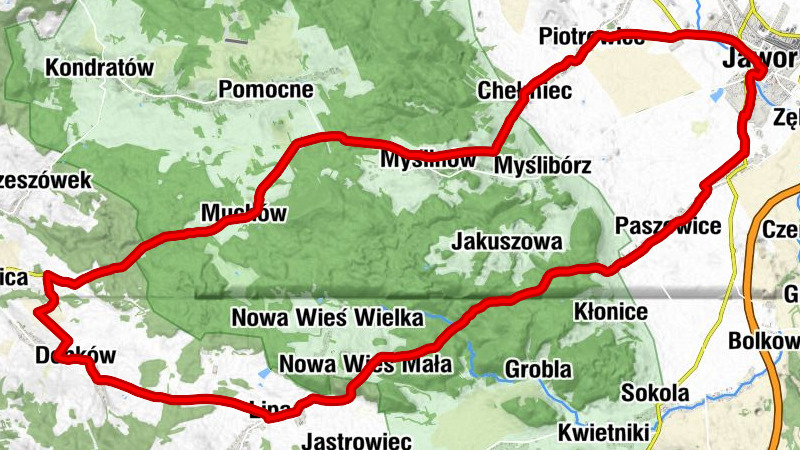 Dobków - Kaplica pw. Świętego Wojciecha - Kościół pw. Trójcy Świętej - Czachora