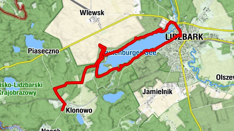 Klonowo - Stare Klonowo - Pólko - Lidzbark