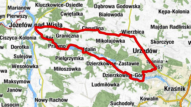 Kraśnik Fabryczny - Kościół pw. Zwiastowania Pańskiego w Boiskach - Kościół pw. Bożego Ciała w Józefowie nad Wisłą - Kościół pw. Najświętszego Serca Pana Jezusa w Bobach