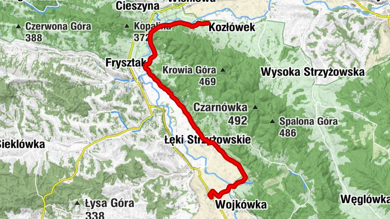 Wojaszówka - Dół - Góra - Kościół Podwyższenia Krzyża Świętego