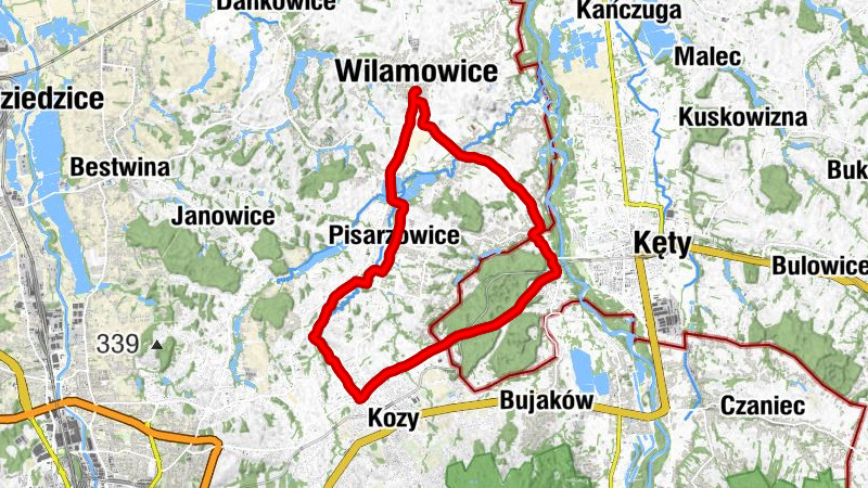 Wilamowice - Kaplica cmentarna - Kościół pw. Świętego Urbana w Hecznarowicach - Kościół pw. Przenajświętszej Trójcy