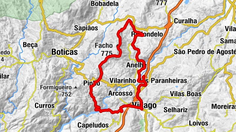 Anelhe - Capelinha de S. Roque - Vidago - Vilarinho das Paranheiras
