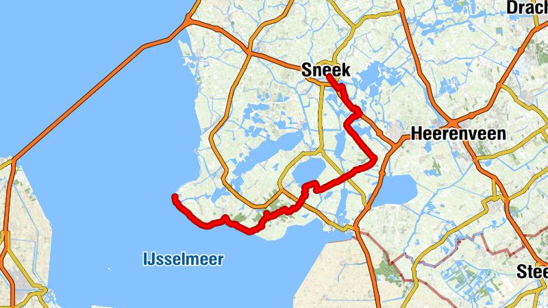 Sneek - Op ‘e Noed - Doopsgezinde kerk - Stavoren, terminal V&O