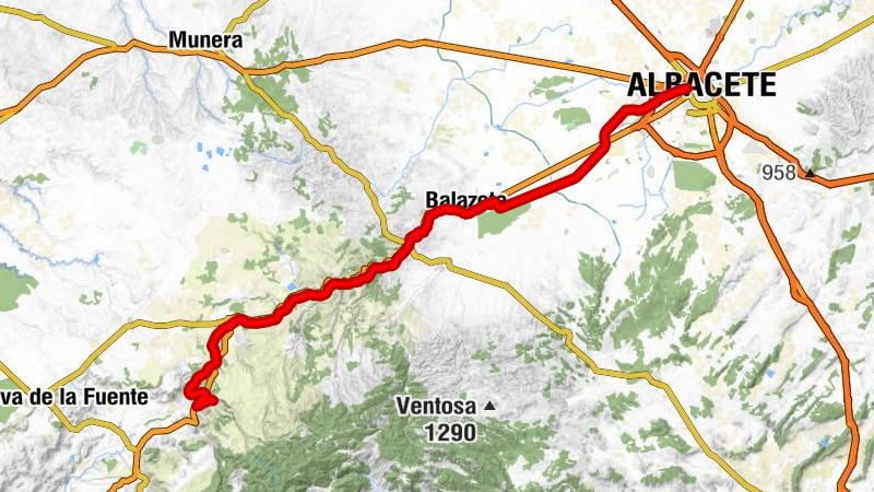 Albacete - La Parrilla - Puerto de los Pocicos - Robledo