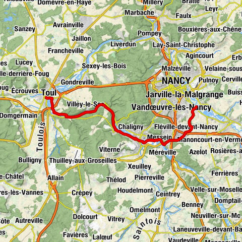 Toul - Église Sainte-Walburge - Chaudeney-sur-Moselle - Laneuveville-devant-Nancy