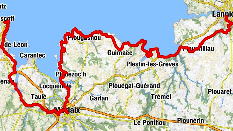 Lannion - Grand Rocher - Chapelle Notre-Dame du Kreisker - Roscoff