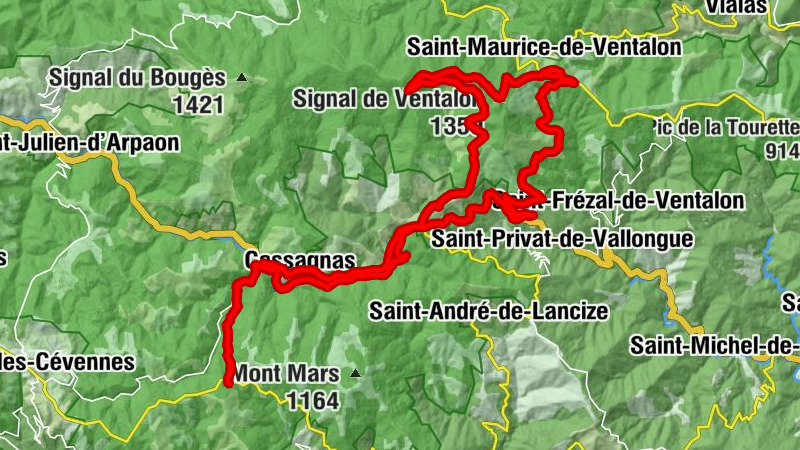 Cassagnas - Espace Stevenson - Signal de Ventalon