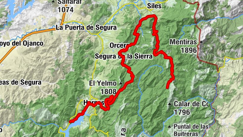 Siles - Puente-Honda - Peña Rubia - Hornos