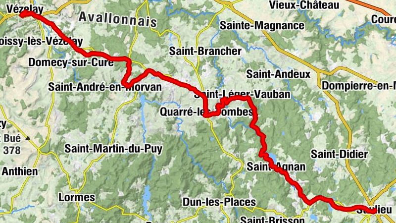 La Terrasse - Église Saint-Germain-des-Champs - Église Saint-Georges - Saulieu