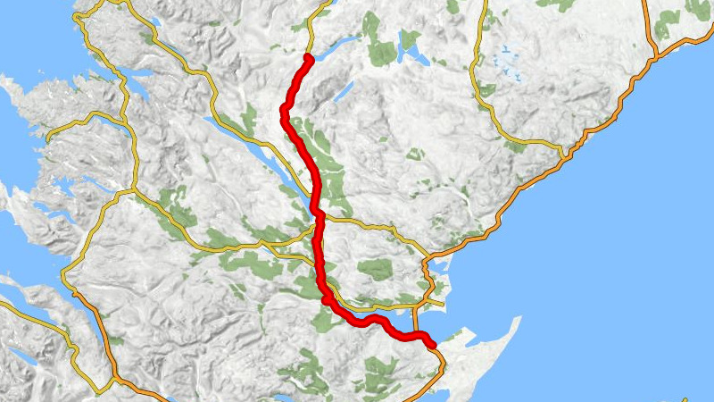 Tain - Edderton - Ardgay - Altnaharra