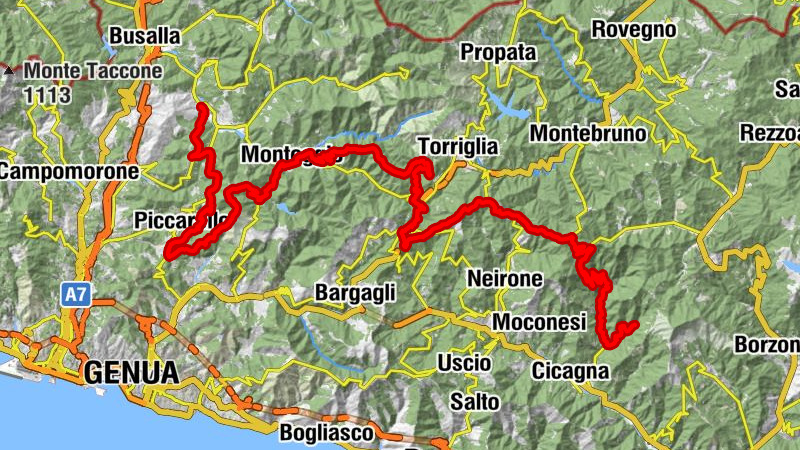 Lorsica - Monte Montaldo - Monte Lavagnola - Ristoranta Chiara