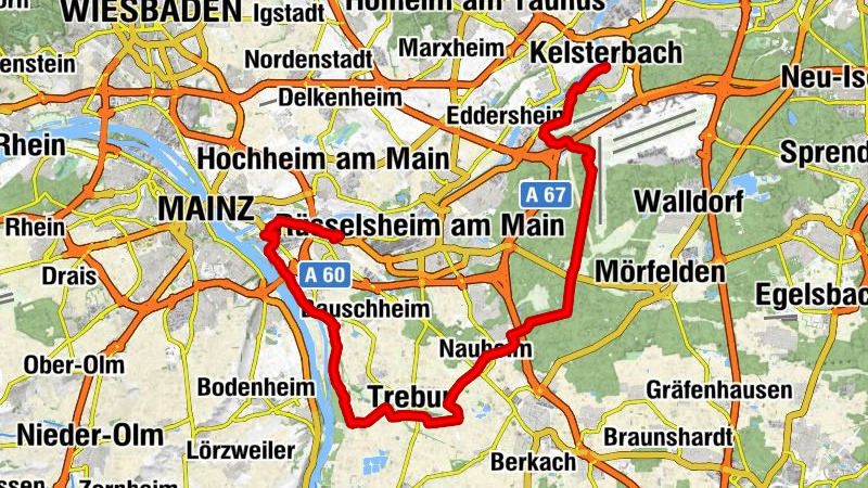 Bischofsheim - Zum Heurigen - Evangelische Kirche Ginsheim - Kelsterbach
