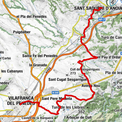 Sant Sadurní d'Anoia - Immaculat Cor de Maria - Sant Salvador - Vilafranca del Penedès