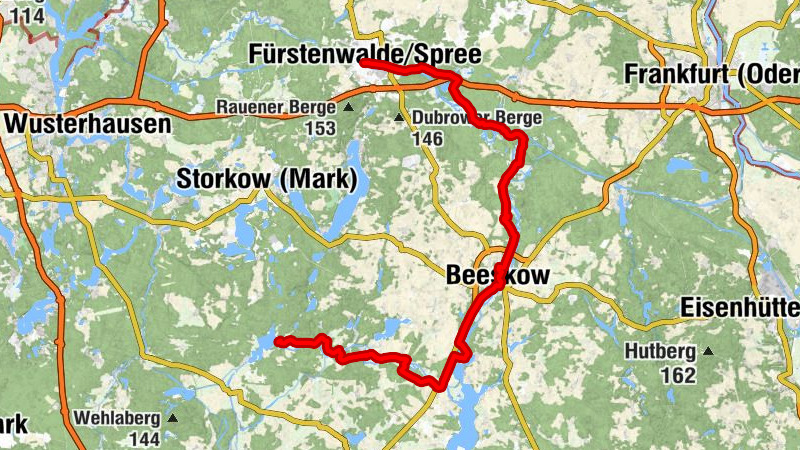 Alt-Schadow - Stary Škódow - Spreewaldhotel - Beeskow - Stadtzentrum