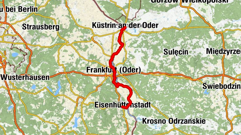 Eisenhüttenstadt - Friedenskirche - Turmberg - Kostrzyn nad Odrą