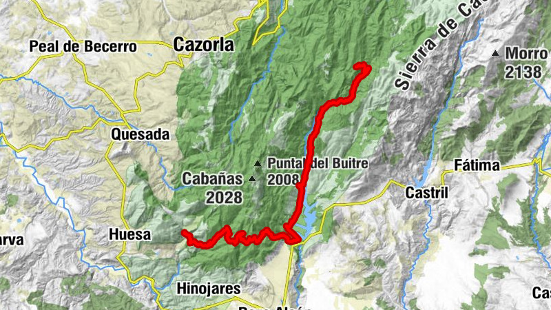 Tíscar - Collado del Royo - Pozo Alcón