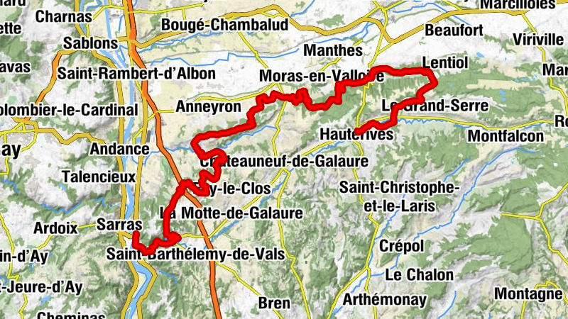 Hauterives - Chapelle Notre-Dame de Chatenay - Église Saint-Jean-Baptiste - Saint-Vallier-sur-Rhône