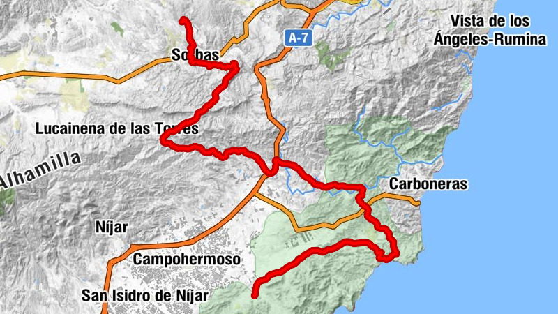 Fernán Pérez - Collado de Almería - Cerro la Carrasquilla - Góchar