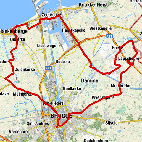Brugge - Sint-Antonius Abtkerk - Sint-Dionysiuskerk - Onze-Lieve-Vrouw-Geboorte en Sint-Philippuskerk