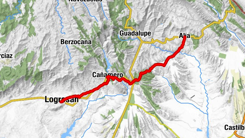 Logrosán - Cañamero - Ermita Virgen de Belén - Alía