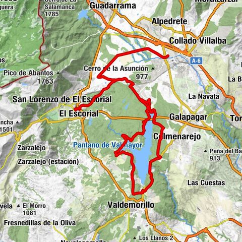 El Escorial - El Nautico - Ermita de Nuestra Señora de la Soledad de Colmenarejo - Urbanización Dehesa Omaña