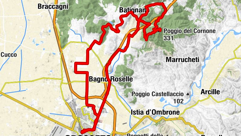 Grosseto - Colle Macinaie - Poggio del Cornone