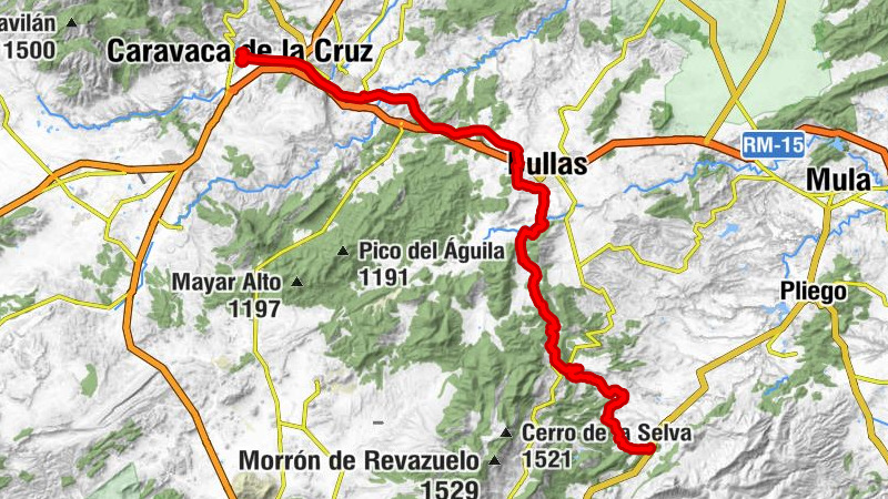 Canapé del Castillo - Caravaca de la Cruz - Cabezo Roenas - Bullas