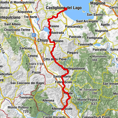 Castiglione del Lago - Oratorio S. Maria dei Bianchi - Chiesa di Santa Maria Vecchia - Allerona