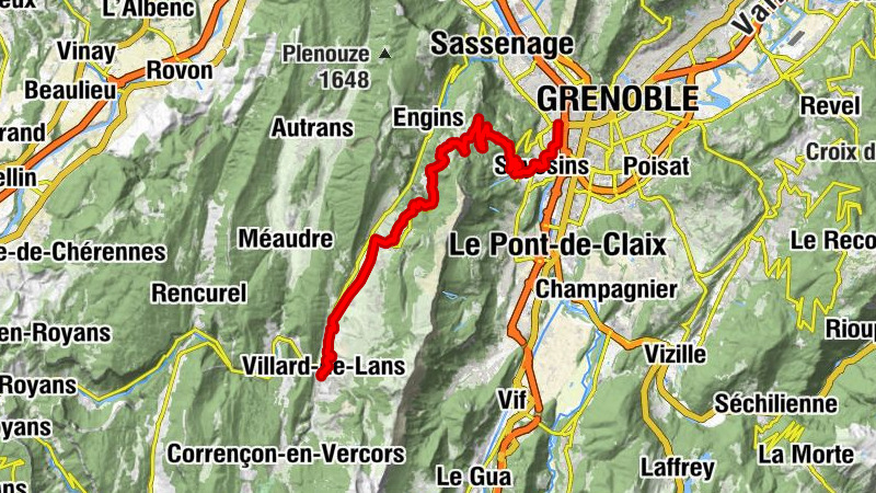 Grenoble - Seyssinet-Pariset - Les Îles - Villard-de-Lans