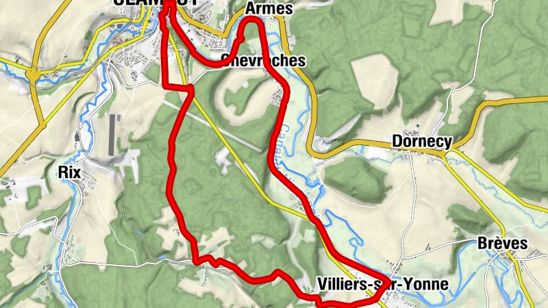 Clamecy - Armes - Chevroches - Église Saint-Martin