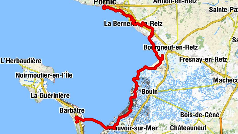 Pornic - Chapelle Notre Dame de Gourmalon - Église Saint-Pierre - Petite Gaudinière