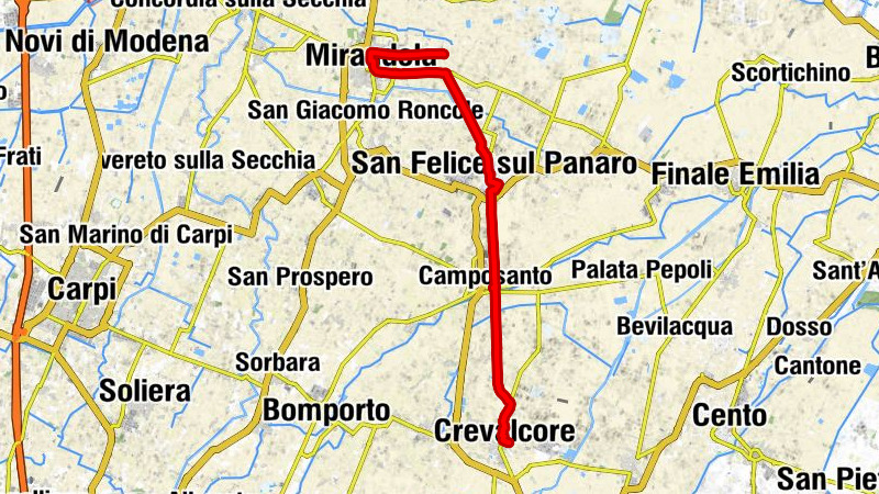 Crevalcore - San Francesco - Oratorio della Madonnina - Mirandola