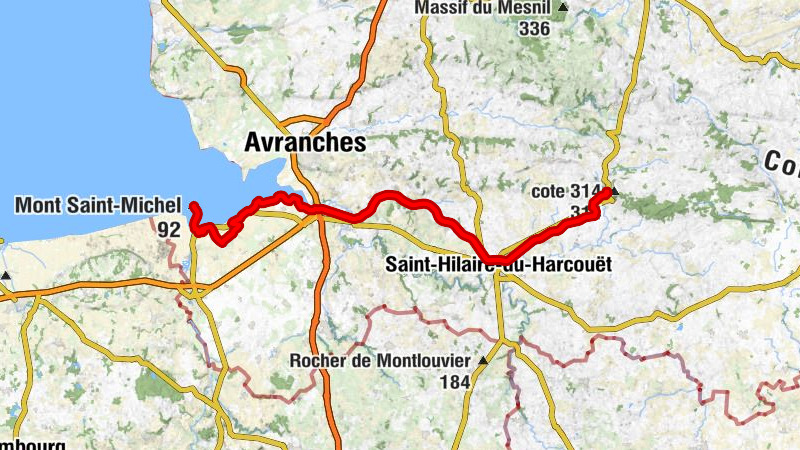 Mortain - Les Cascades - Église Notre-Dame - Mont Saint-Michel