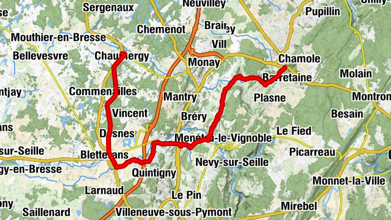 Poligny - Église Saint-Vincent - Église Saint-Maurice - Chaumergy