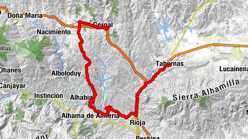 Montellano - Gérgal - Barriada Pilanos - El Puente
