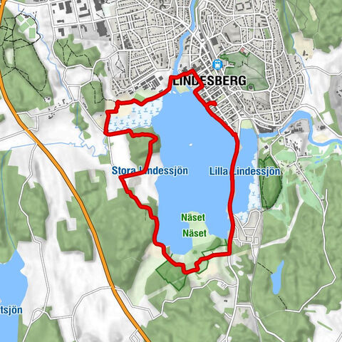 Lindesbergs kyrka - Lindesberg - Västantorp - Skottbackarna