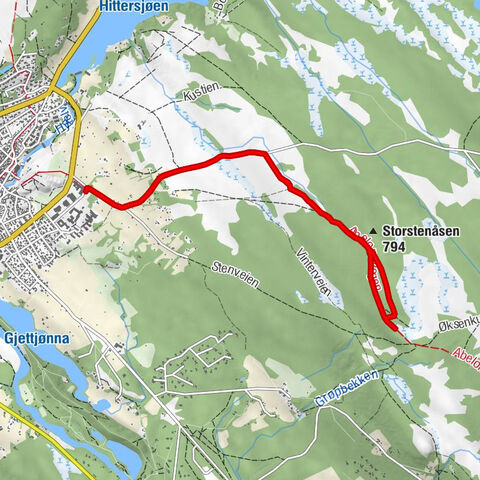 Røros - Storstenåsen - Småhagan