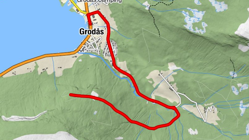 Grodås - Kirkhornsbakkane - Nyland
