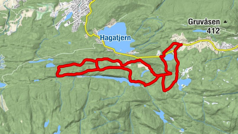 Mjøndalen - Tabor kapell - Viksetra - Riseplassen