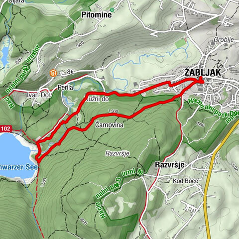 Žabljak - Kužni do - Nacionalni restoran Crno jezero