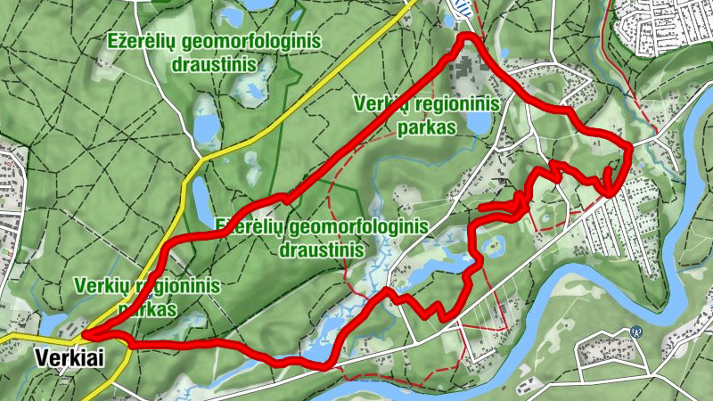 Verkiai - Naujieji Verkiai - Staviškės - Krempliai