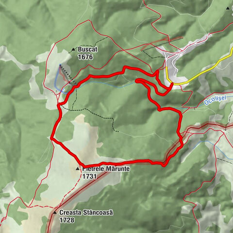 Băișoara - Pietrele Mărunte - Colțul Rotund
