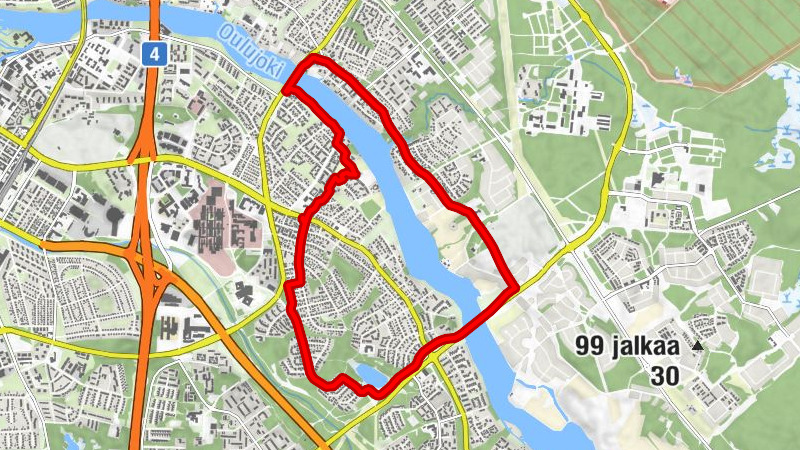 Oulu - Myllyoja - Kirkkokangas